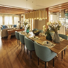 Wood Flooring in Dining Room