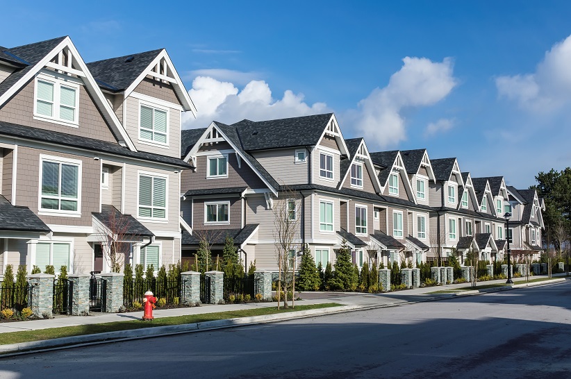 row of townhomes