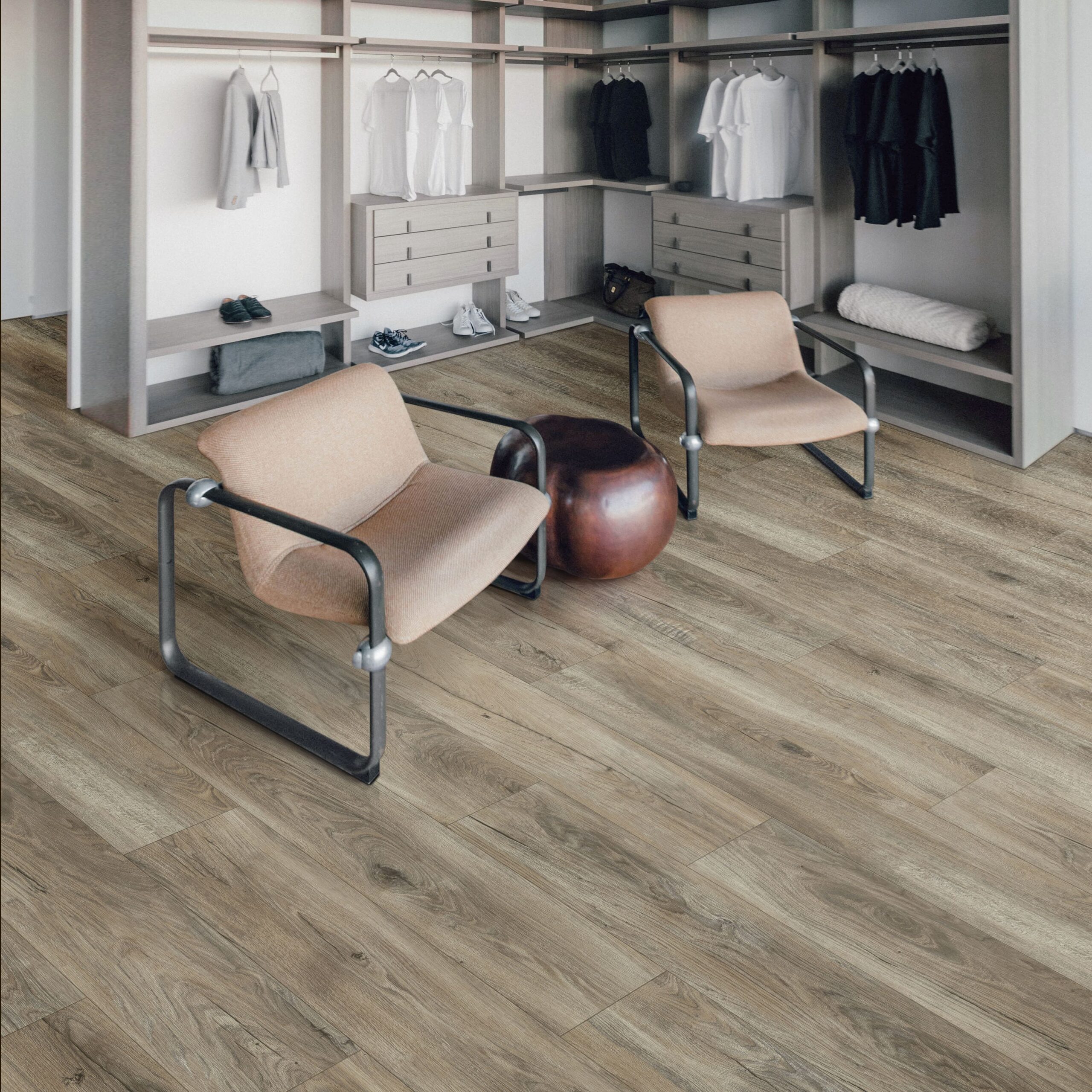 spc vinyl floor in closet