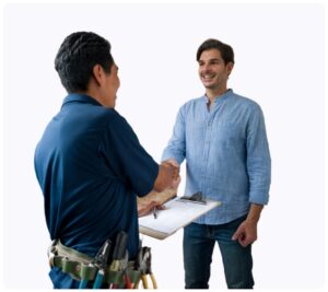 two men shaking hands