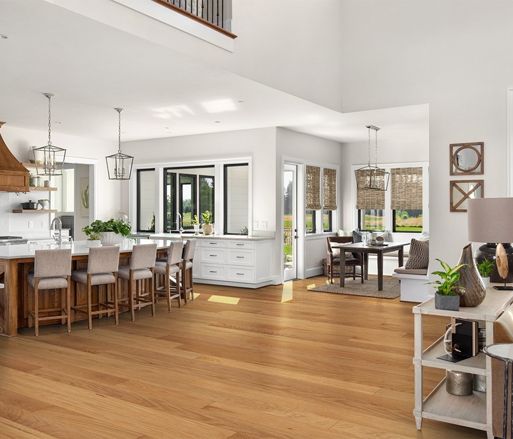 hardwood flooring in kitchen