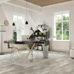 luxury vinyl tile home office