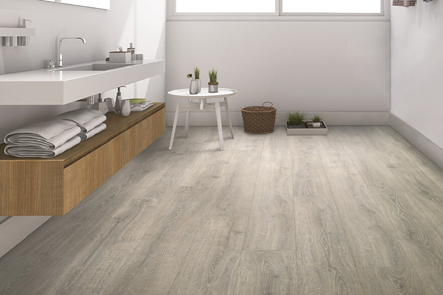 laminate flooring in bathroom