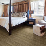 luxury vinyl flooring in master bedroom