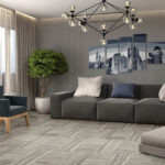 luxury vinyl in living room