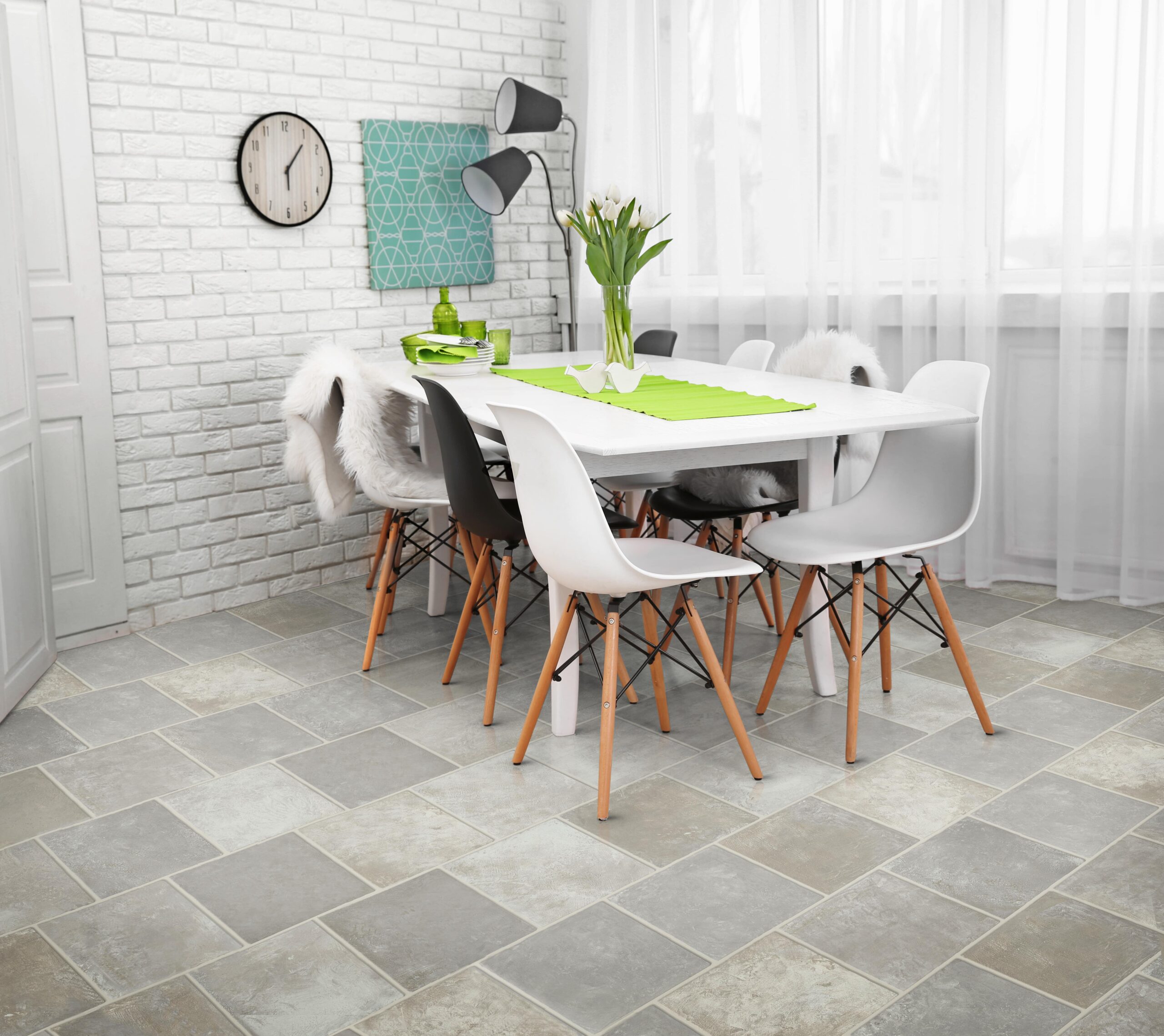 LVT floor in kitchen