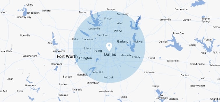 Dallas Texas Service Region