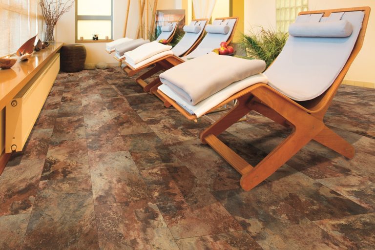 Allure: Rustic Copper Waterproof Luxury Vinyl Floor in Spa