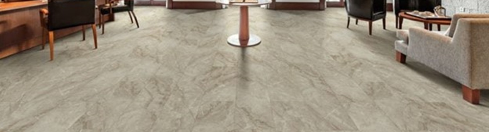 LVT floor installed in room