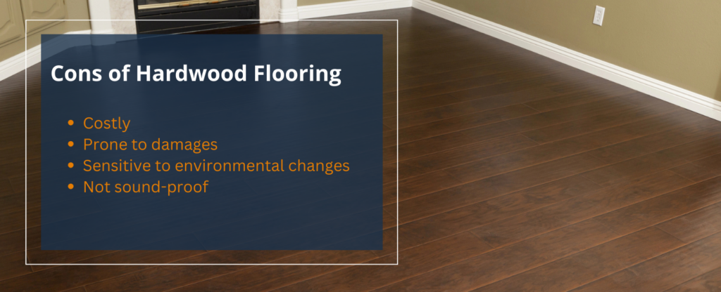 Cons of Hardwood Flooring